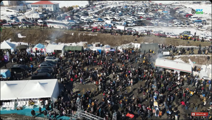 2022 yılı Çıldır Gölü Altın At Kristal Buz Festivali 