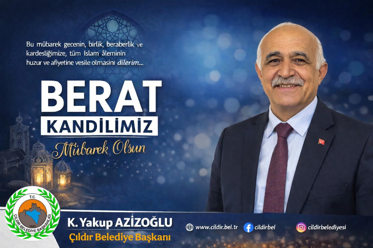 Belediye Başkanımızın Kandil Mesajı