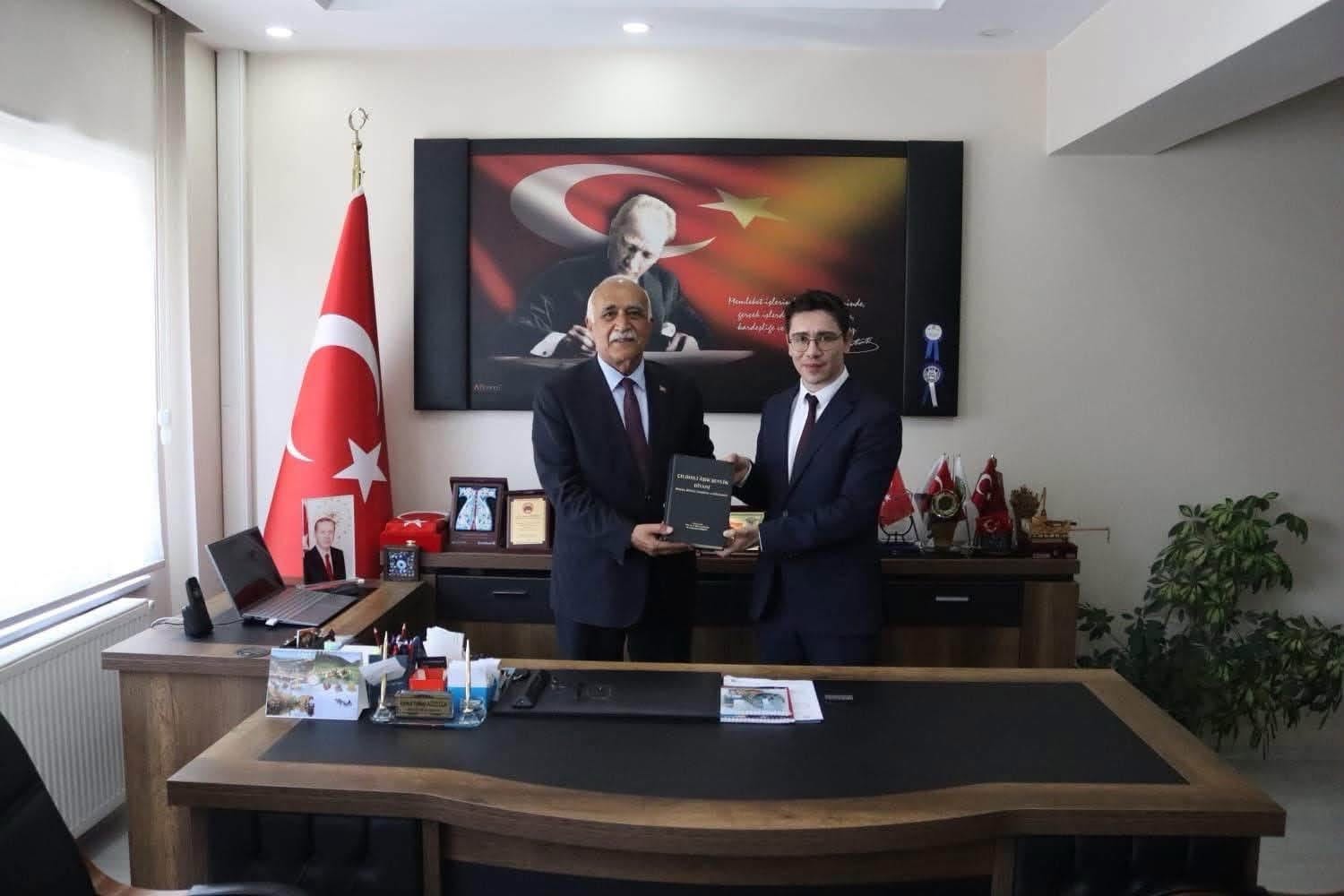 İlçe Kaymakamımızdan Belediye Başkanımıza Ziyaret